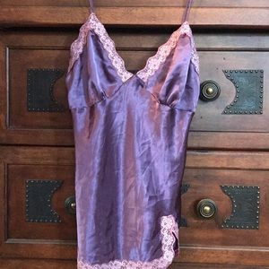 Vintage purple lace trimmed camisole